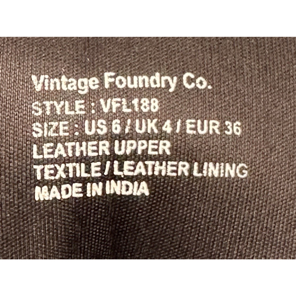 Vintage Foundry Co. Henrietta Black Leather Lace-Up Tall Boots Womens 6 New $220 - Picture 11 of 13